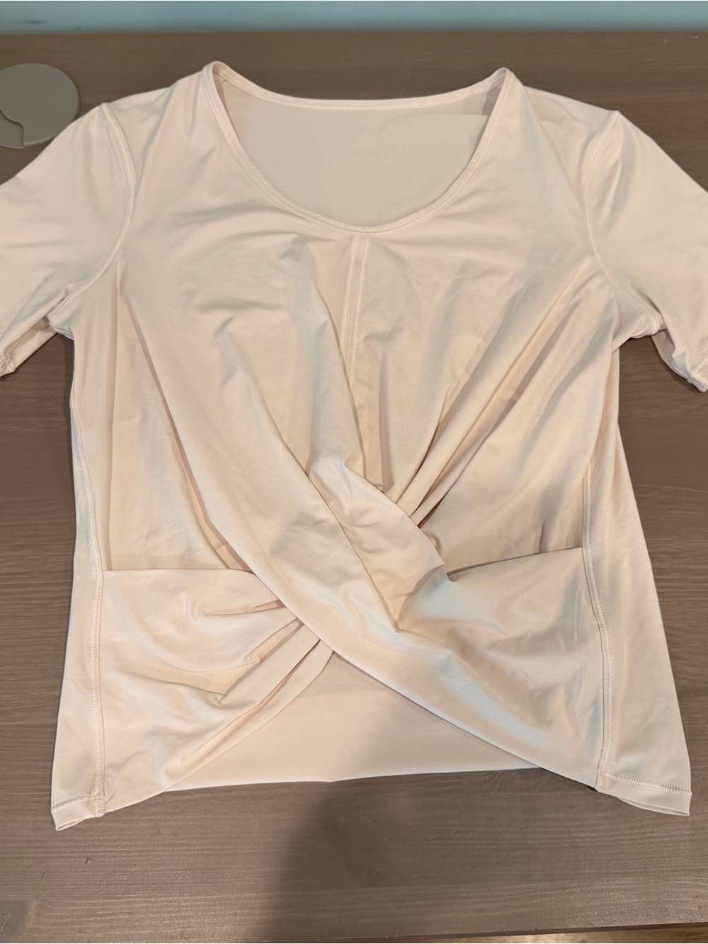 Lululemon Do The Daily Twist Front Short Sleeve Shirt Holistic White Approx Sz M